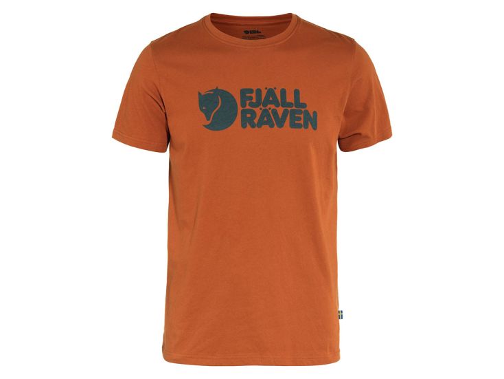 Fjällräven Logo heren T-shirt - Terracotta Brown