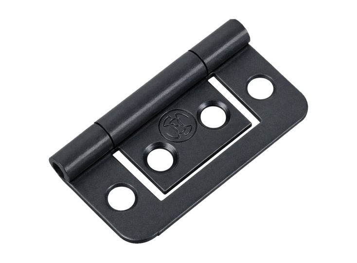 Fjord metalen kleine vlakke scharnieren (2x stuks) - anthracite