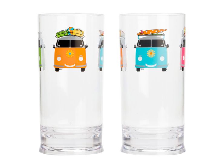 Flamefield Camper Smiles glazenset - 480 ml