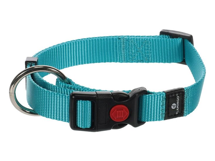 Flamingo Ziggi Turquoise halsband - XS