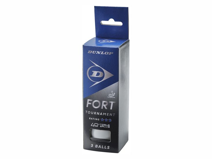 Dunlop Fort Tournament set van 3 tafeltennisballen