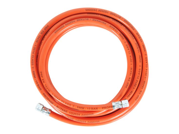 Obelink gasslang 1/4" links - 5 meter