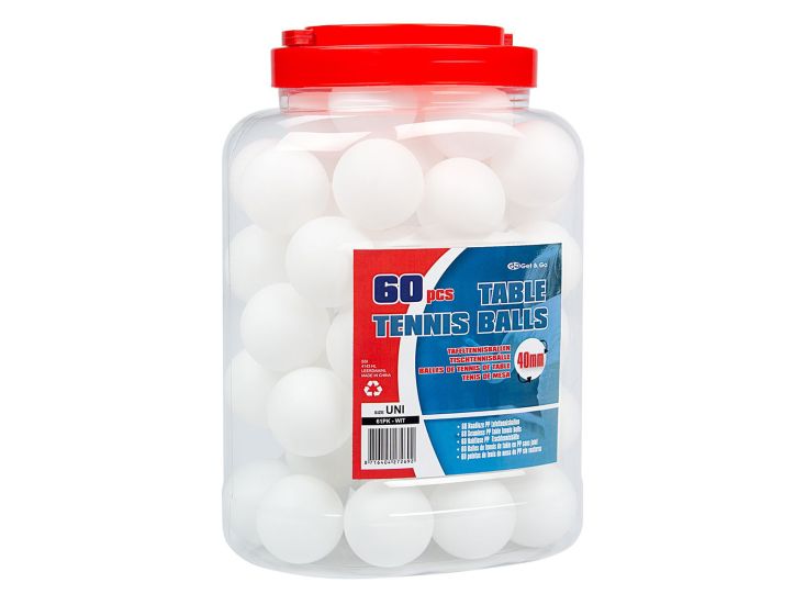 Get & Go tafeltennisballen in pot