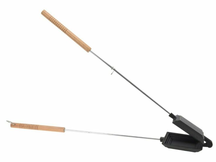 Gietijzeren BBQ tosti ijzer