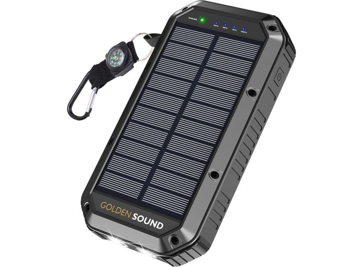 Golden Sound powerbank op zonne-energie - 30.000mAh