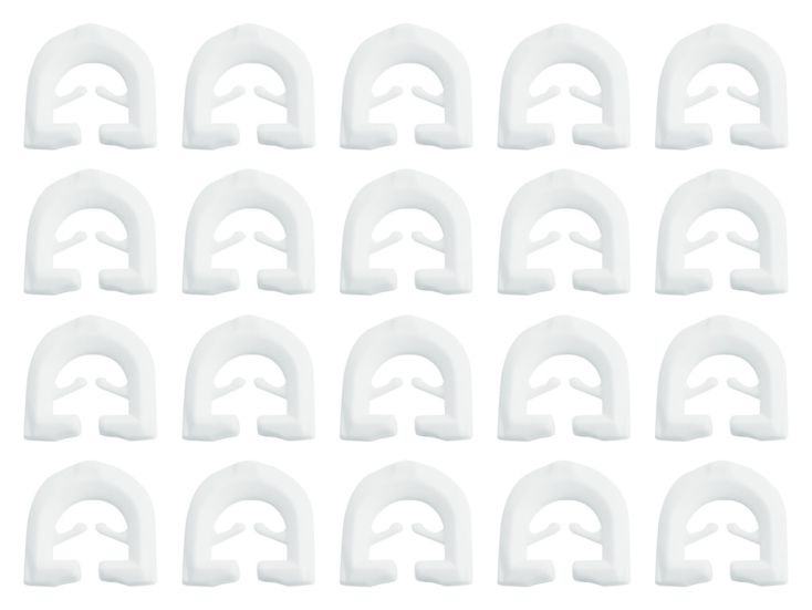 Plat model gordijnrunners - 20 stuks