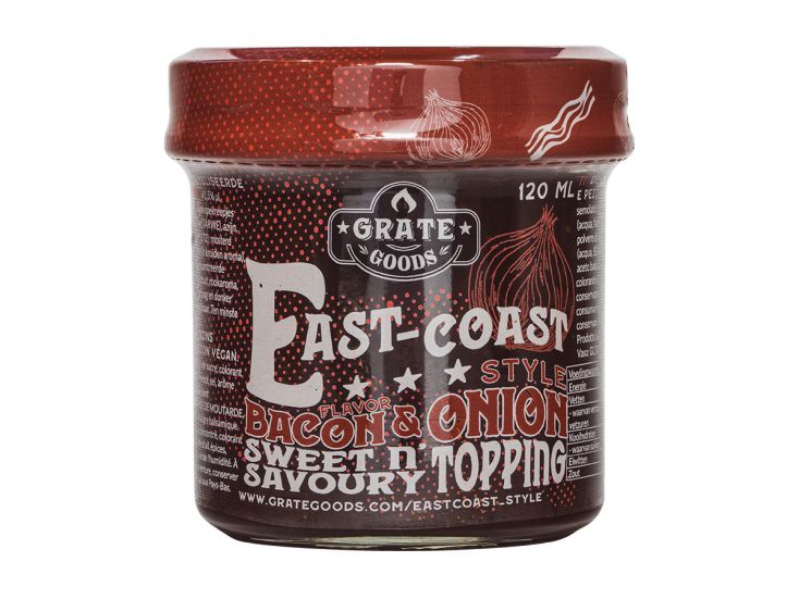 Grate Goods East-Coast style bacon & onion topping