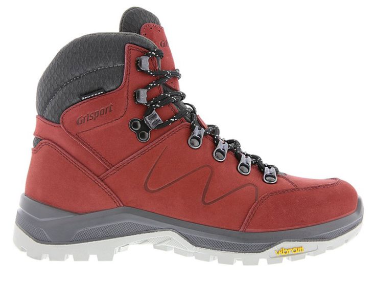 Grisport Boston Mid Red dames wandelschoenen