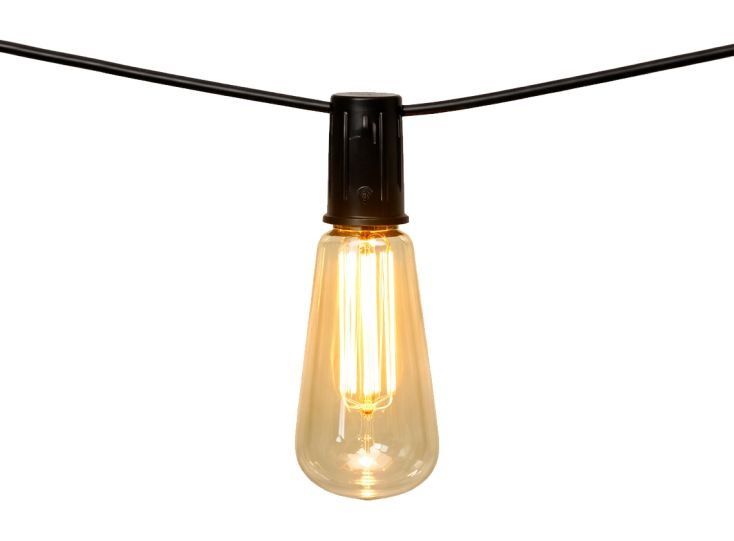 Grundig solar peervormige bistro lichtslinger