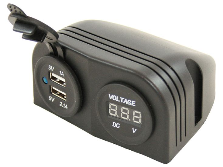 Haba opbouw USB Voltage indicator