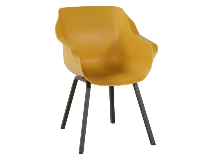 Hartman Sophie Element armchair curry yellow diningstoel