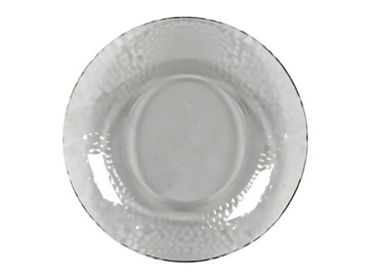 Transparant grijs Ø20 cm bord