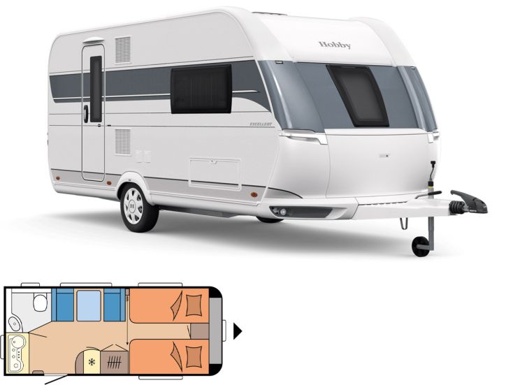 Hobby De Luxe 460 SL 2026 caravan