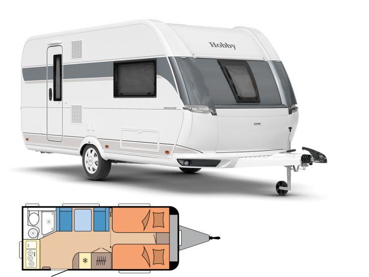 Hobby De Luxe 460 SL 2026 caravan