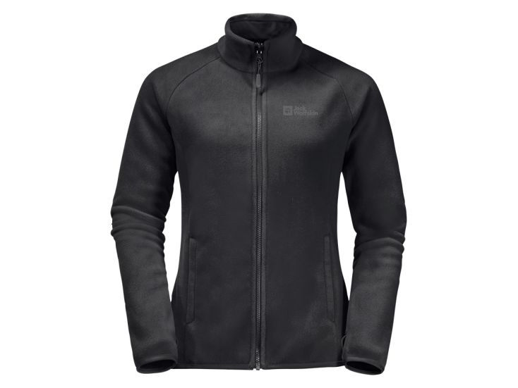 Jack Wolfskin Moonrise FZ Black dames fleecevest