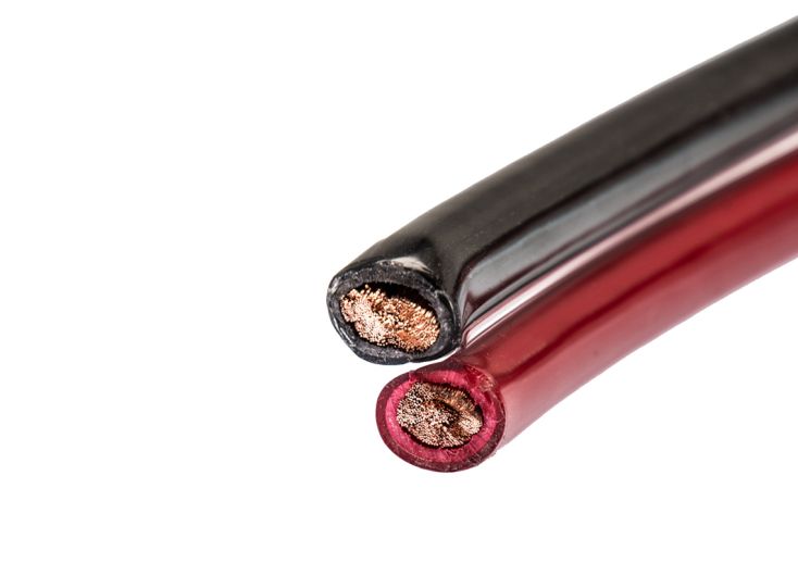 Kabel 2-aderig 2 x 25 mm² rood/zwart Twinflex - 1 meter