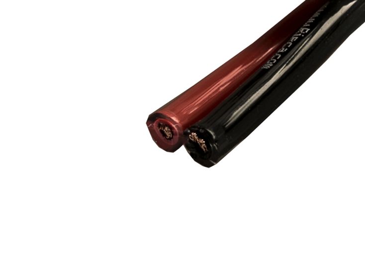 BBA PVC kabel 2 x 4,0 mm² 2-aderig - zwart/rood