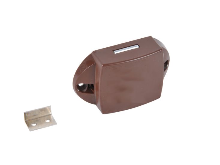 Spanjolet drukknopslot - brown