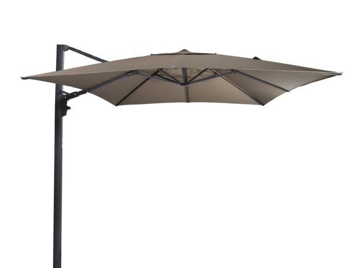 Lesli Living Virgo Up 300 x 300 cm zweefparasol - Taupe