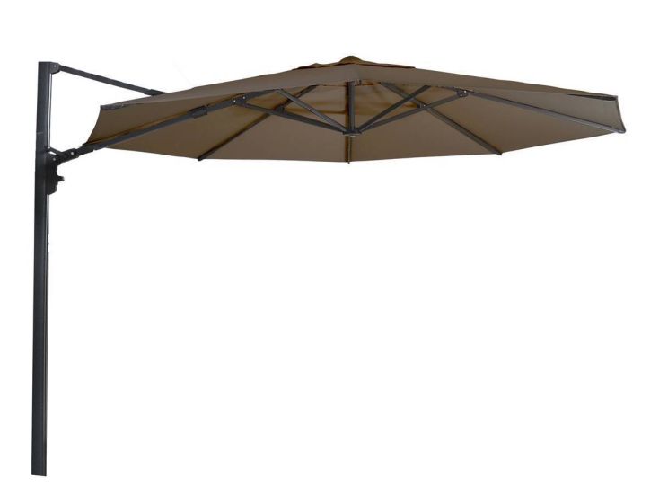 Lesli Living Virgo Up 350 cm zweefparasol - Taupe