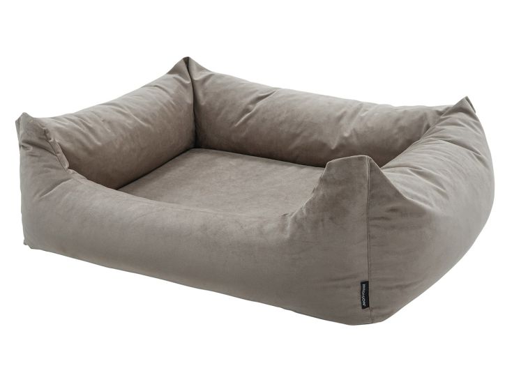 Madison Small Velours taupe hondenmand