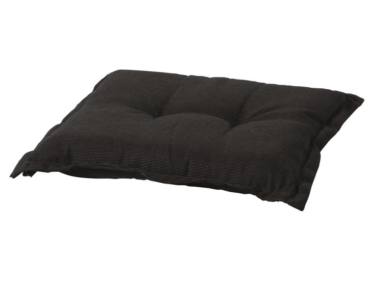 Madison Rib Black hocker kussen