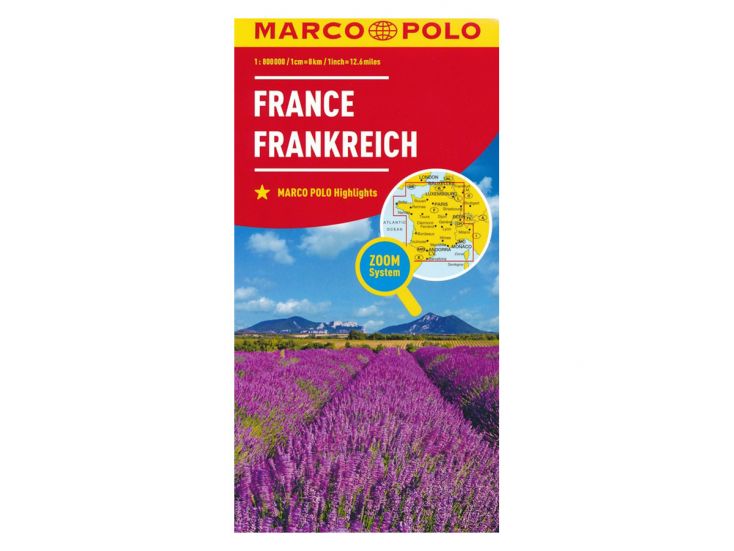 Marco Polo Frankrijk wegenkaart