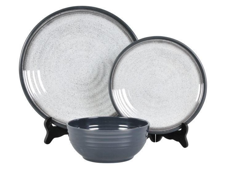 Flamefield Granite Grey serviesset - 12-delig