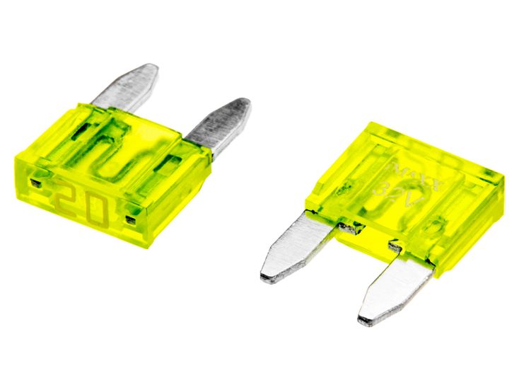 Set mini steekzekeringen 20 A