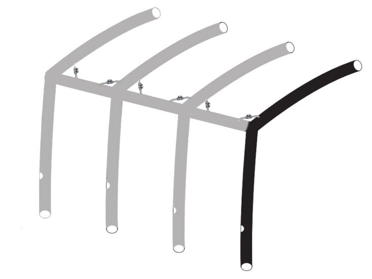 Obelink Monaco/Ambassador 320/380/420 Easy Air Connected hoofd airtube rechts new