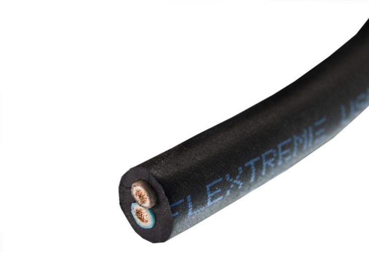 Neopreenkabel 2-aderig - 2x2.5mm² 5m