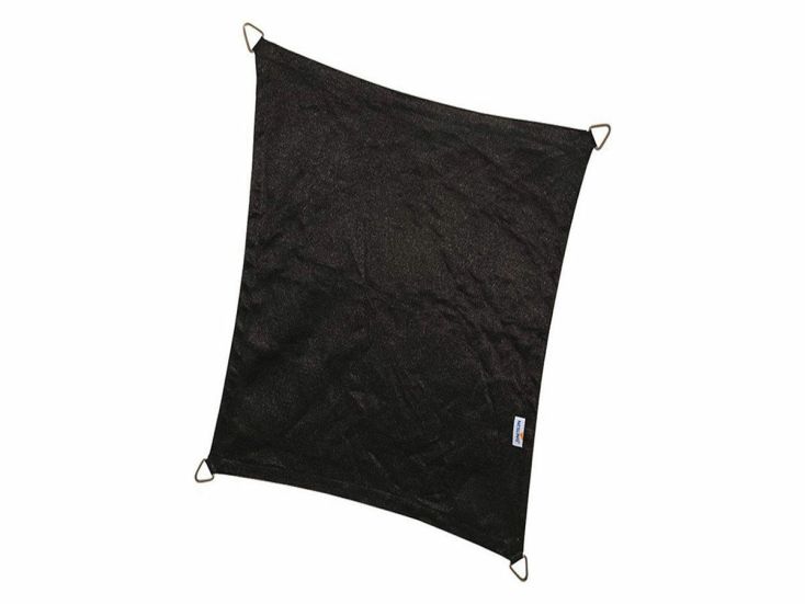 Platinum Coolfit 3x5m rechthoekig schaduwdoek - Zwart