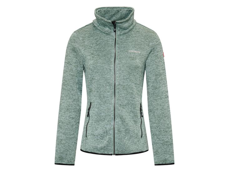 Nordberg Andrea Herbal Green Melange dames fleecevest