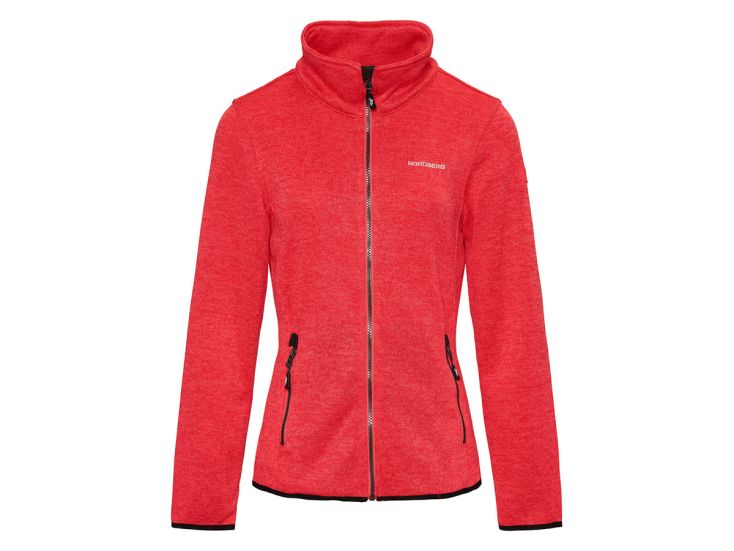 Nordberg Andrea Red Melange dames fleecevest