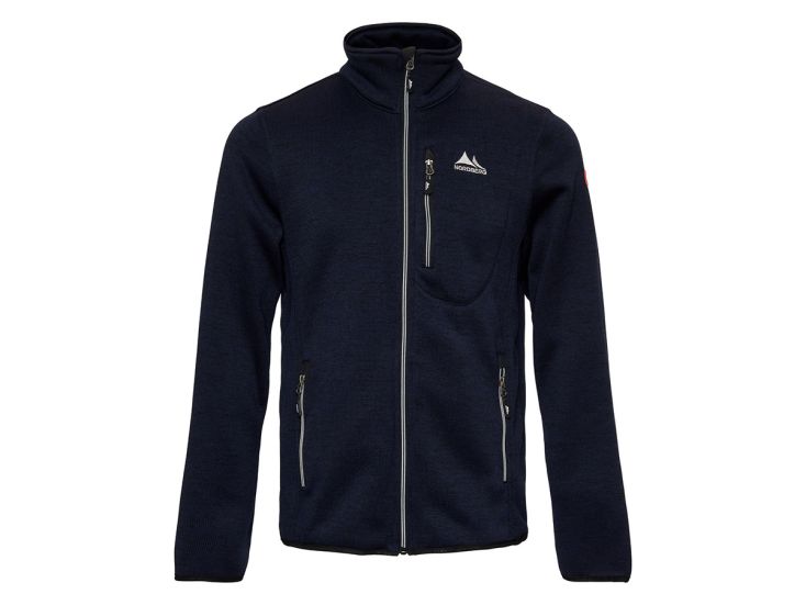 Nordberg Benjamin Navy Melange heren fleecevest