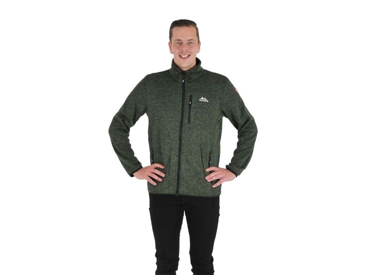 Nordberg Frank Green Melange heren fleecevest