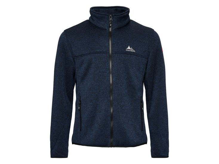 Nordberg Fred Navy Melange heren fleecevest