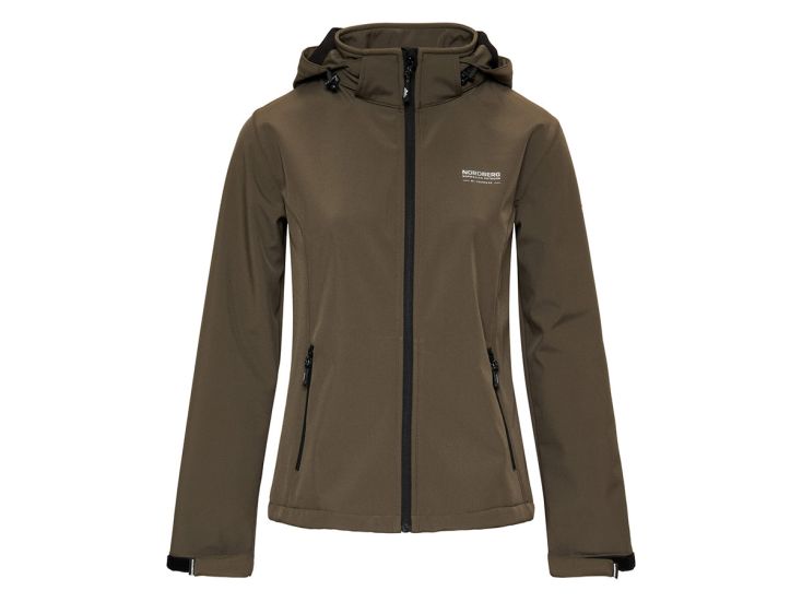 Nordberg Ingrida Army dames softshell jas