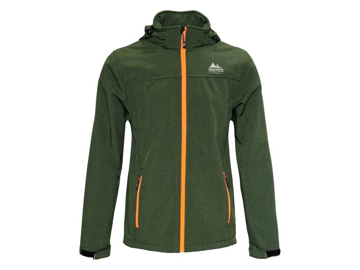 Nordberg Mats Green Melange heren softshell jas