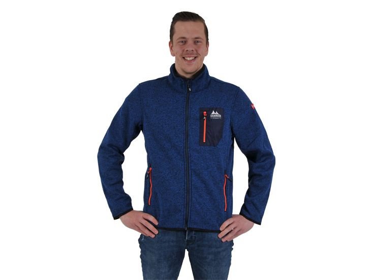 Nordberg Noa Navy Melange heren fleecevest