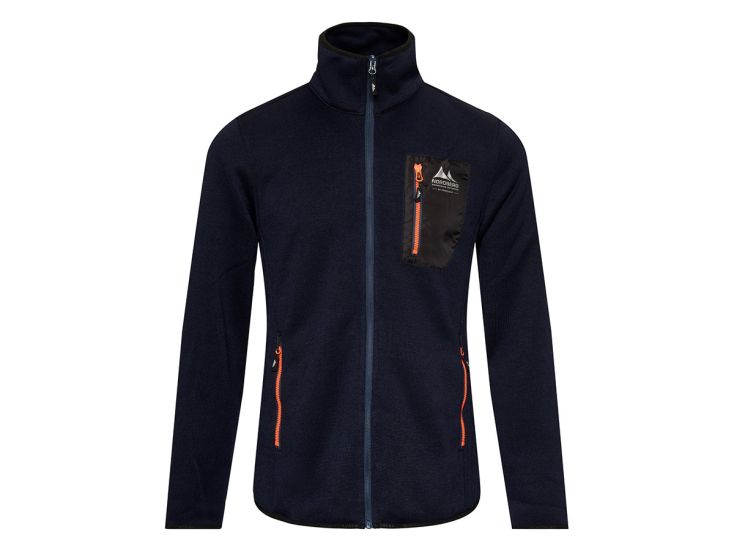 Nordberg Noa Navy Melange heren fleecevest