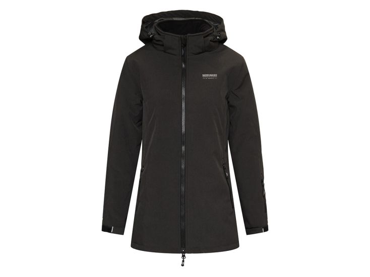 Nordberg Olla Black Melange dames softshell jas