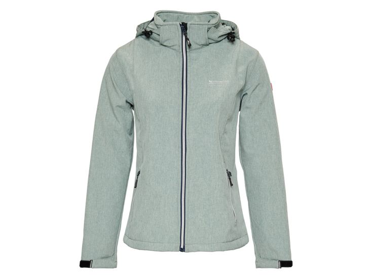 Nordberg Rinda Herbal Green Melange dames softshell jas