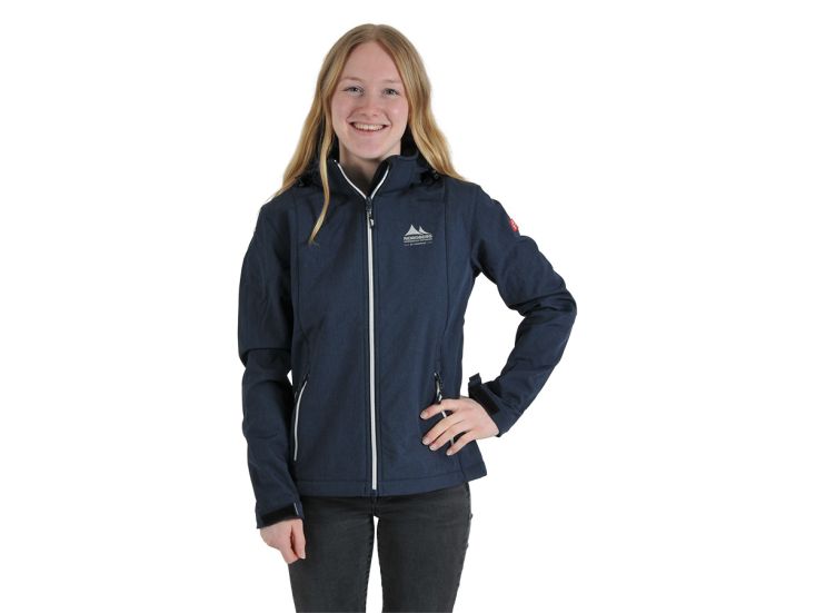 Nordberg Rinda Dark Navy Melange dames softshell jas