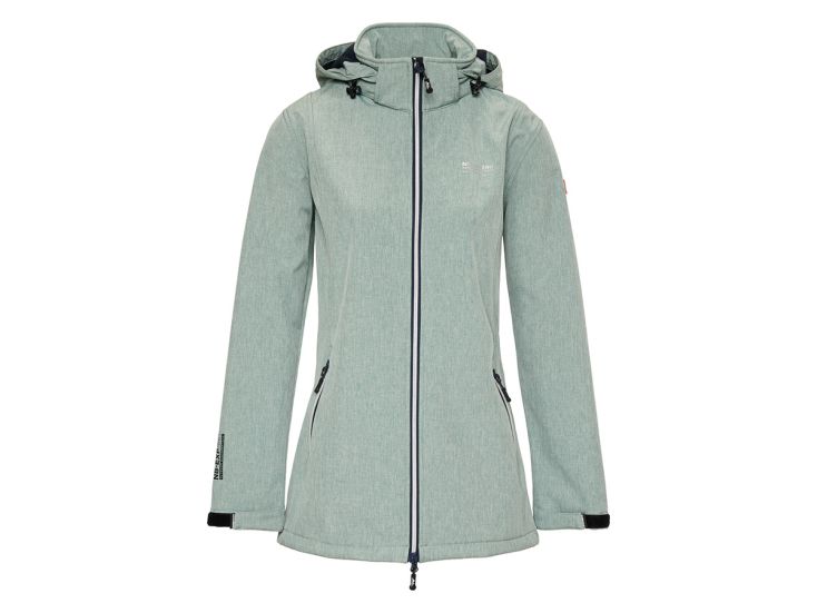 Nordberg Ronda Green Melange dames softshell jas