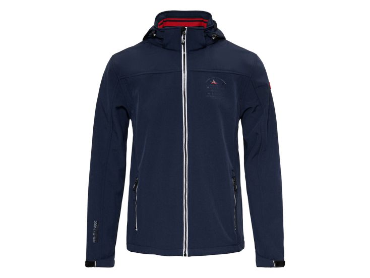 Nordberg Trond Dark Navy Melange heren softshell jas