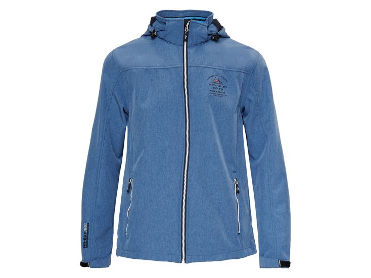 Nordberg Trond Light Blue Melange heren softshell jas