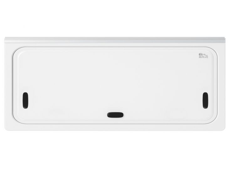 NRF 900 x 600 mm getint dubbelglas klapraam - grey