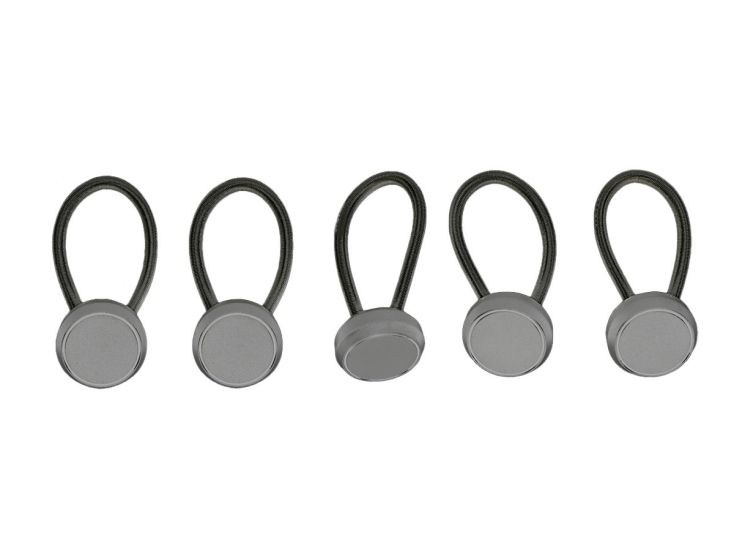 Obelink set korte elastieken met platte knop - 9 cm