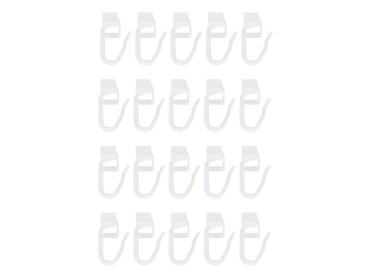 Obelink Knicki gordijnhaak (20 stuks) - white